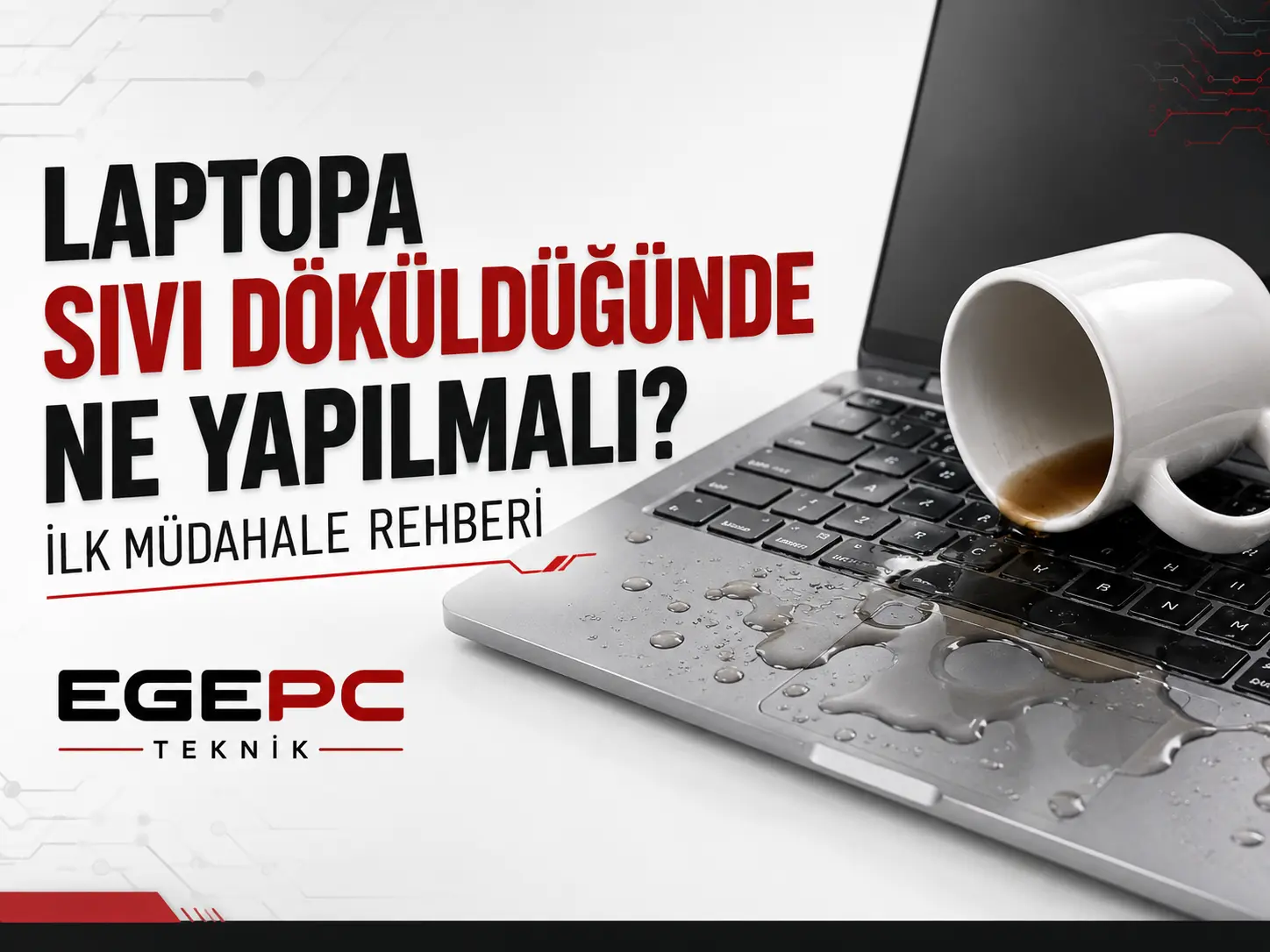 laptopa sıvı döküldü ne yapılmalı